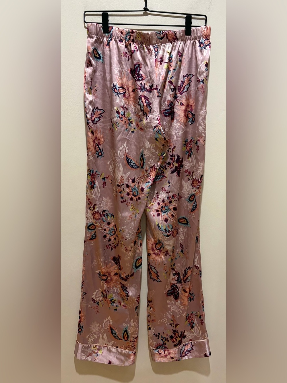 Victoria’s Secret Lilac Purple Botanical Floral Satin Pajama Set - Size Small - Picture 10 of 15